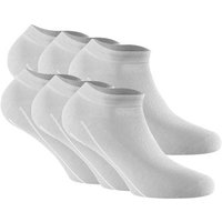 ROHNER Rohner Basic Unisex Sneaker Socken, 6er Pack - Bambus, Größe 35-38 in Weiß