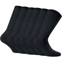 ROHNER Rohner Basic Unisex Socken, 6er Pack - Cotton II, Kurzsocken, Basic, einfarbig, Größe 35-38 (2.5-5 UK) in Blau