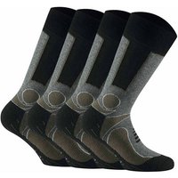 ROHNER Rohner Basic Unisex Trekking Socken, 4er Pack - Basic Outdoor Socks, Sportsocken, Größe 39-42 in Bunt