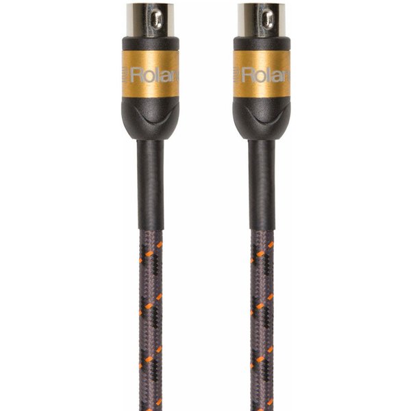 Roland Audio Roland RMIDI-G5 1,5m MIDI-Kabel Gold Serie Audio-Adapter Midi zu Midi, Hochwertige MIDI-Kabel