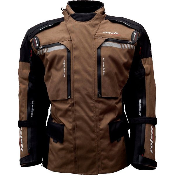 roleff Motorradjacke Enduro mit Protektoren, optimale Belüftung