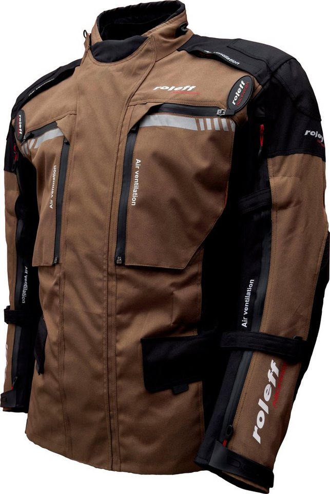 roleff Motorradjacke Enduro mit Protektoren, optimale Belüftung – Bild 3 von 5