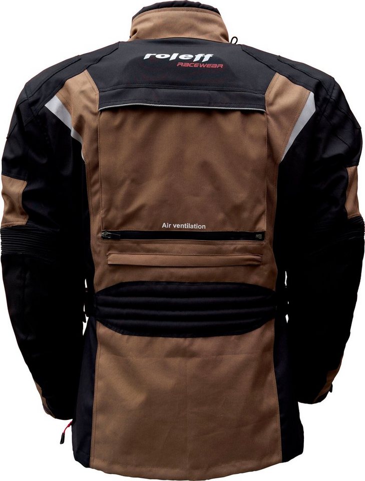 roleff Motorradjacke Enduro mit Protektoren, optimale Belüftung – Bild 4 von 5