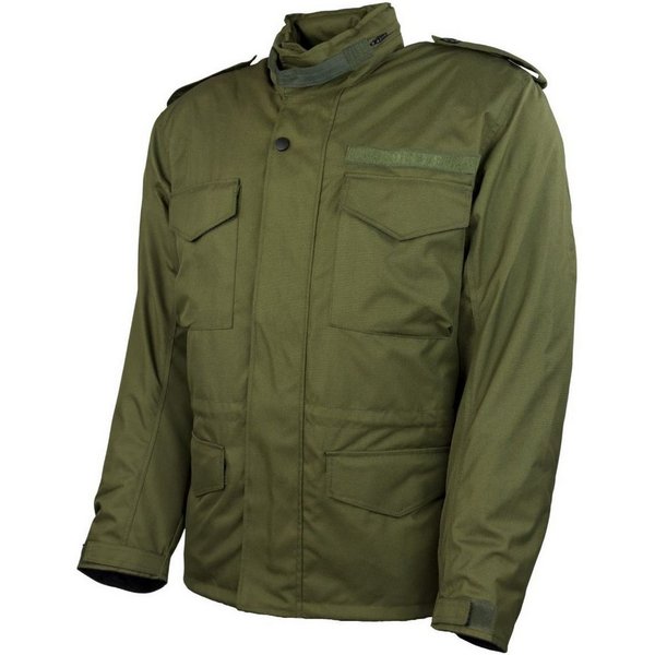 roleff Motorradjacke RO16002 M65 - Oliv, wasserdicht, atmungsaktiv & mit Protektoren auch in großen Größen, in verschiedenen Farben erhältlich