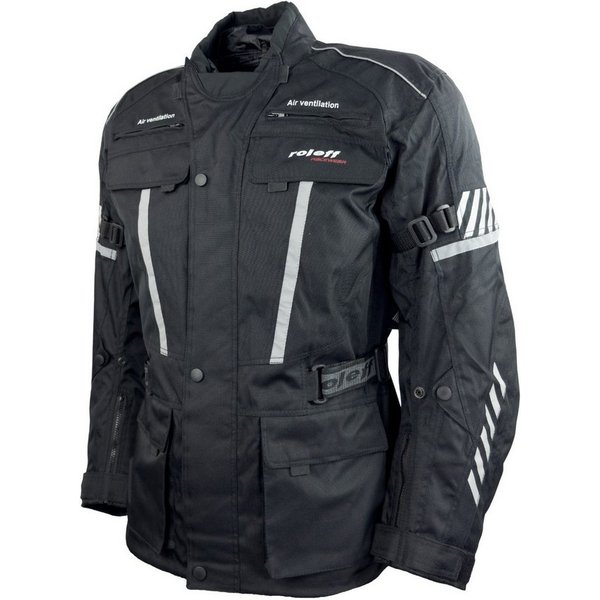 roleff Motorradjacke RO16011 - Wasserdicht, atmungsaktiv & mit Protektoren auch in großen Größen, in verschiedenen Farben erhältlich