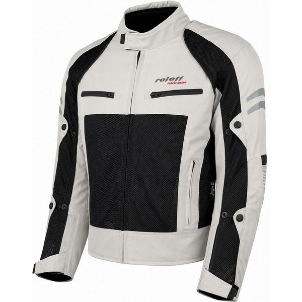 roleff Motorradjacke RO614 Mesh - Helle, atmungsaktive Jacke mit Klimamembrane auch in großen Größen, auch in anderen Farben