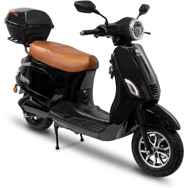Rolektro E-Motorroller Retro 45 Lithium, V. 2021, 2000 W, 45 km/h, bis zu 70 km Reichweite, mit USB-Anschluss und integr. Alarmanlage