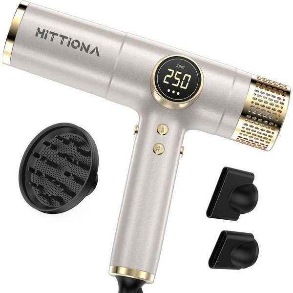 Rolipo Ionic-Haartrockner 200 Mio. Ionen-Haartrockner 2000W, 110.000 U/min, Multihaarstyler, 2000 W, Hairstyler, Reisespannung 100-240V, Überhitzungsschutz