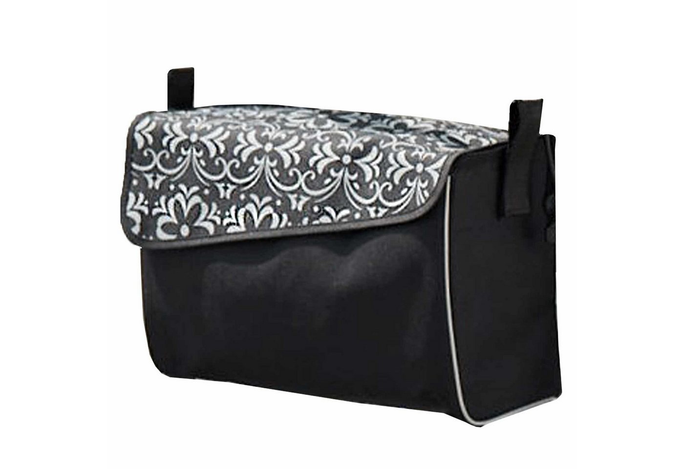 RUSSKA Rollstuhltasche RUSSKA Rollatortasche Elan Classic/Plus Ornament Schwarz (1-tlg., 1 Tasche), Magnetverschluss – Bild 2 von 2