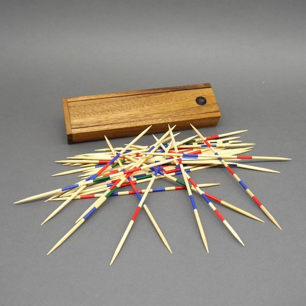 ROMBOL Denkspiele Spiel MIKADO - klassisches Geschicklichkeitsspiel, Geschicklichkeitsspiel, Holzspiel