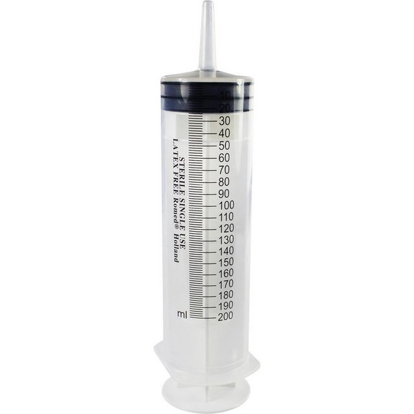Romed Einwegspritze Wund- & Blasenspritze, 200 ml, 3-teilig, mit Luer-Ansatz, (1-St)