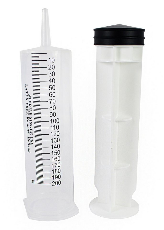 Romed Einwegspritze Wund- & Blasenspritze, 200 ml, 3-teilig, mit Luer-Ansatz, (1-St) – Bild 2 von 4