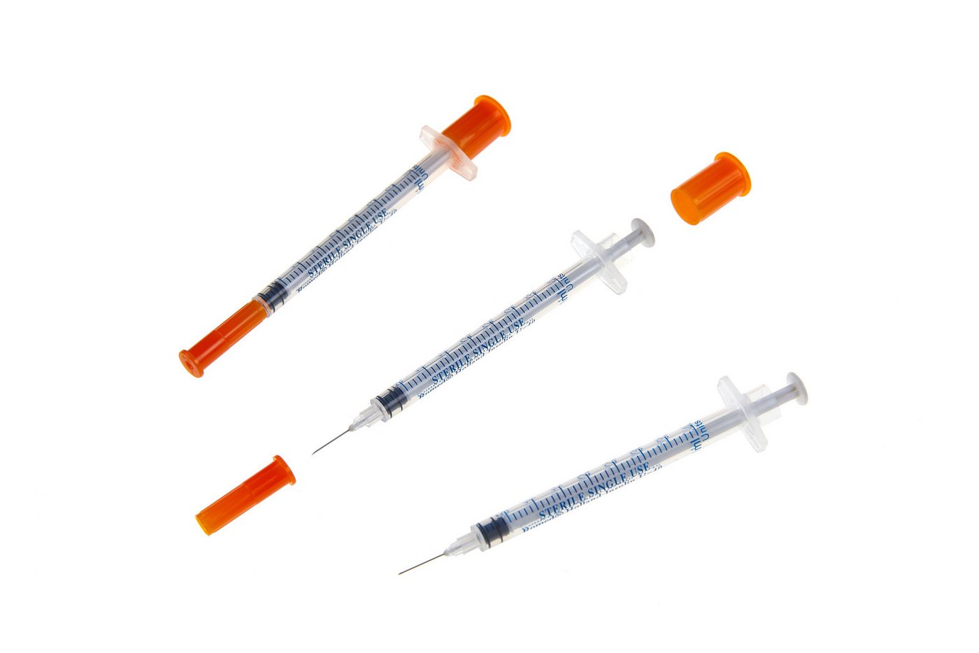 Romed Feindosierspritze Insulinspritzen U-100, steril, 100 I.E. / 1ml – Bild 4 von 5
