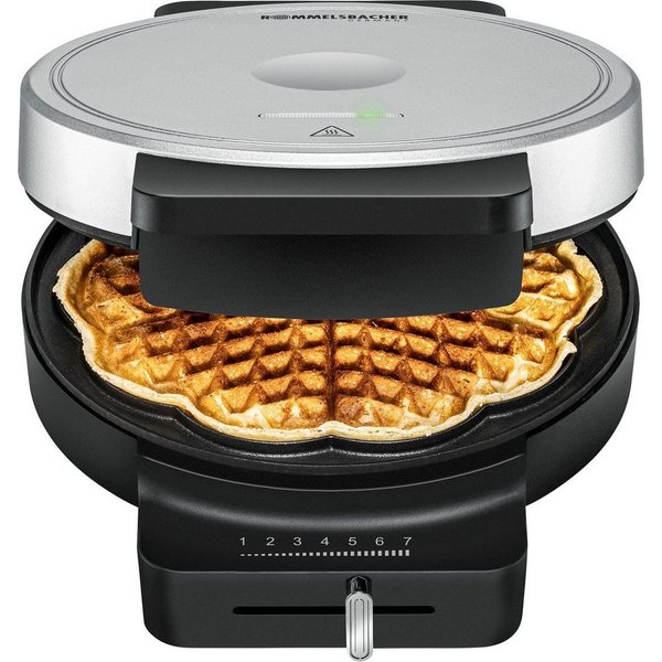 Rommelsbacher Waffeleisen WA 850, 850 W, Herzform à 17,5 cm Ø, stufenlose Temperaturregelung