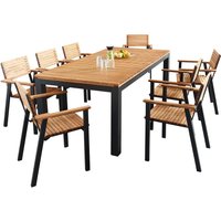 Gartenmöbel-Set 'Sassa' 9-teilig, 8 Sessel, 1 Tisch 200 x 100 cm