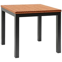 Gartentisch "Berrissimo" 80 x 80 cm, FSC, Robinie, Alu schwarz