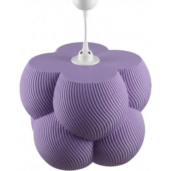 Roomberry Lampenschirm Bubble Hängelampe Pendelleuchte E27 rund, weiß beige rosa lila grau 25-35cm