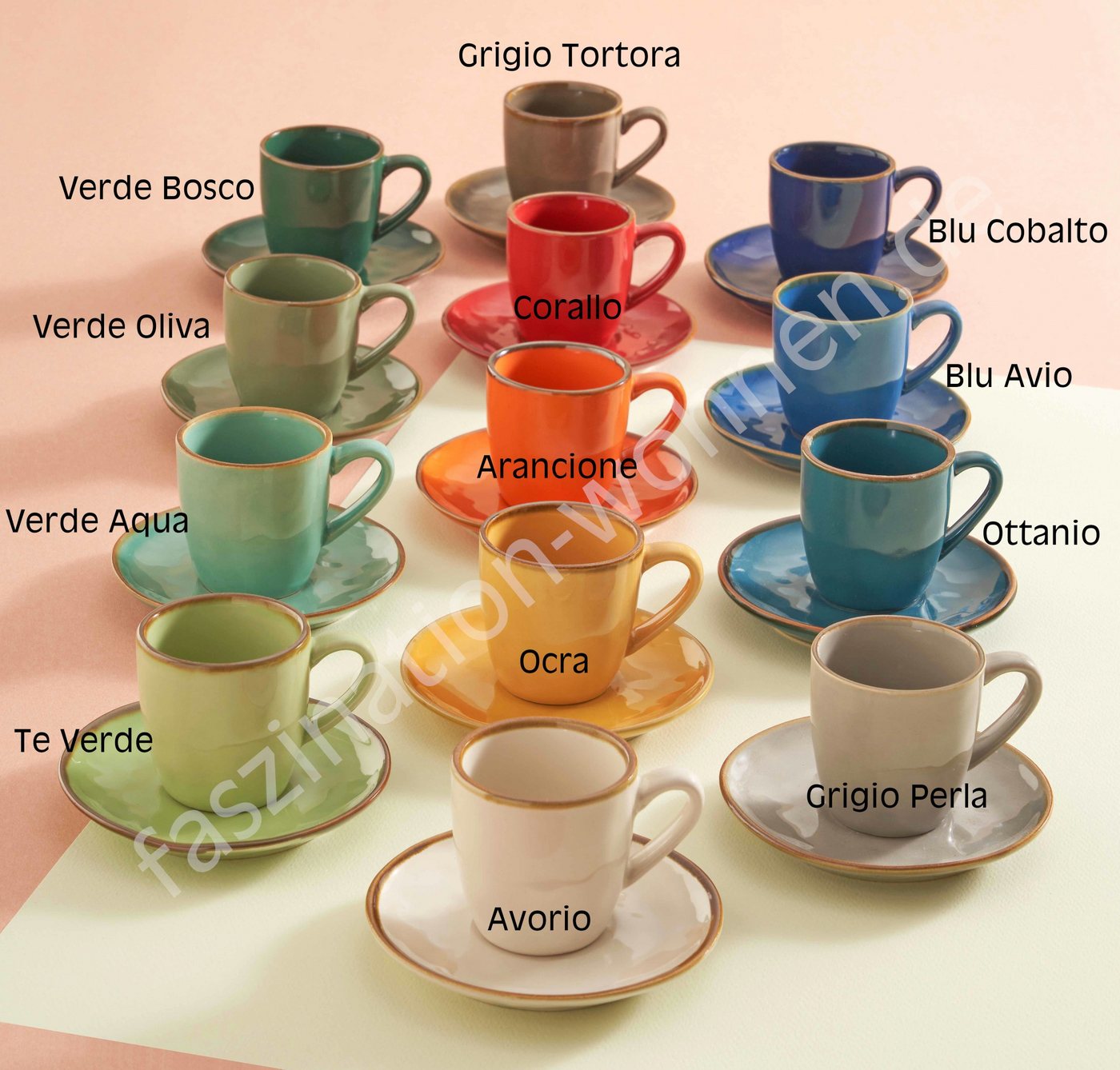 Rose & Tulpani Tasse Große Tasse Becher Kaffeetasse mit Henkel 430ml Ivory, 1-tlg., Steingut, Handgefertigt, Backofengeeignet – Bild 4 von 5