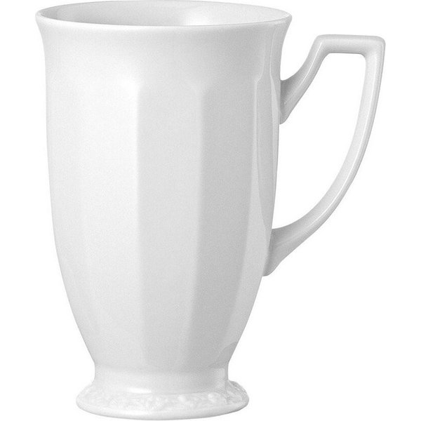 Rosenthal Becher Schokobecher 0,33 L Maria Weiß, 1-tlg., Porzellan, Henkelbecher, Kaffeebecher, Tasse, 330 ml, Porzellan, weiß