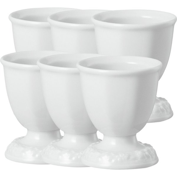 Rosenthal Geschirr-Set Maria Weiss Eierbecher Set6, Porzellan