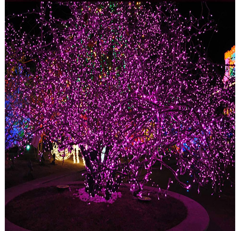 Rosnek LED-Lichterkette 10-100M, 8 Modi, für Weihnachten Party Urlaub, Hochzeit Deko, Blau Rot Grün Rosa Lila – Bild 5 von 5