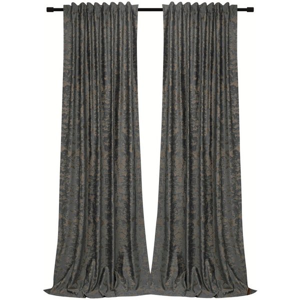 Rosnek Vorhang Samt, Golddruck, thermisch isoliert, für Wohnzimmer Schlafzimmer Deko (2 St), Multifunktionsband, blickdicht, H×B: 213×132, 244×132, 274×132