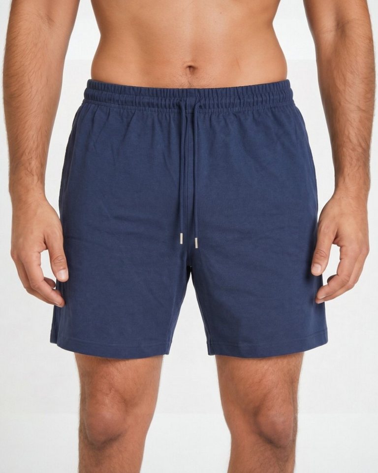 ROSS CAMP Sweatshorts, kurze Hose Herren, Baumwolle Shorts Elasthan – Bild 3 von 5