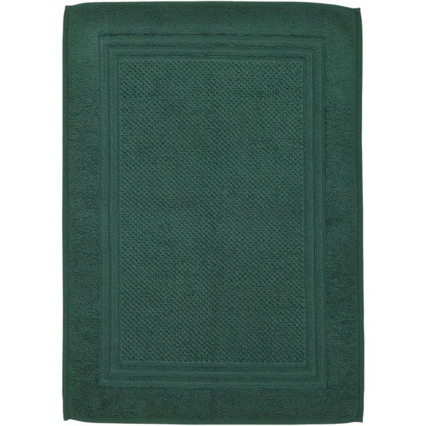 ROSS Duschmatte Unifond, Höhe 1 mm, strapazierfähig, fußbodenheizungsgeeignet, Baumwolle, rechteckig, Uni mit Bordüre, Badezimmerteppich, waschbar