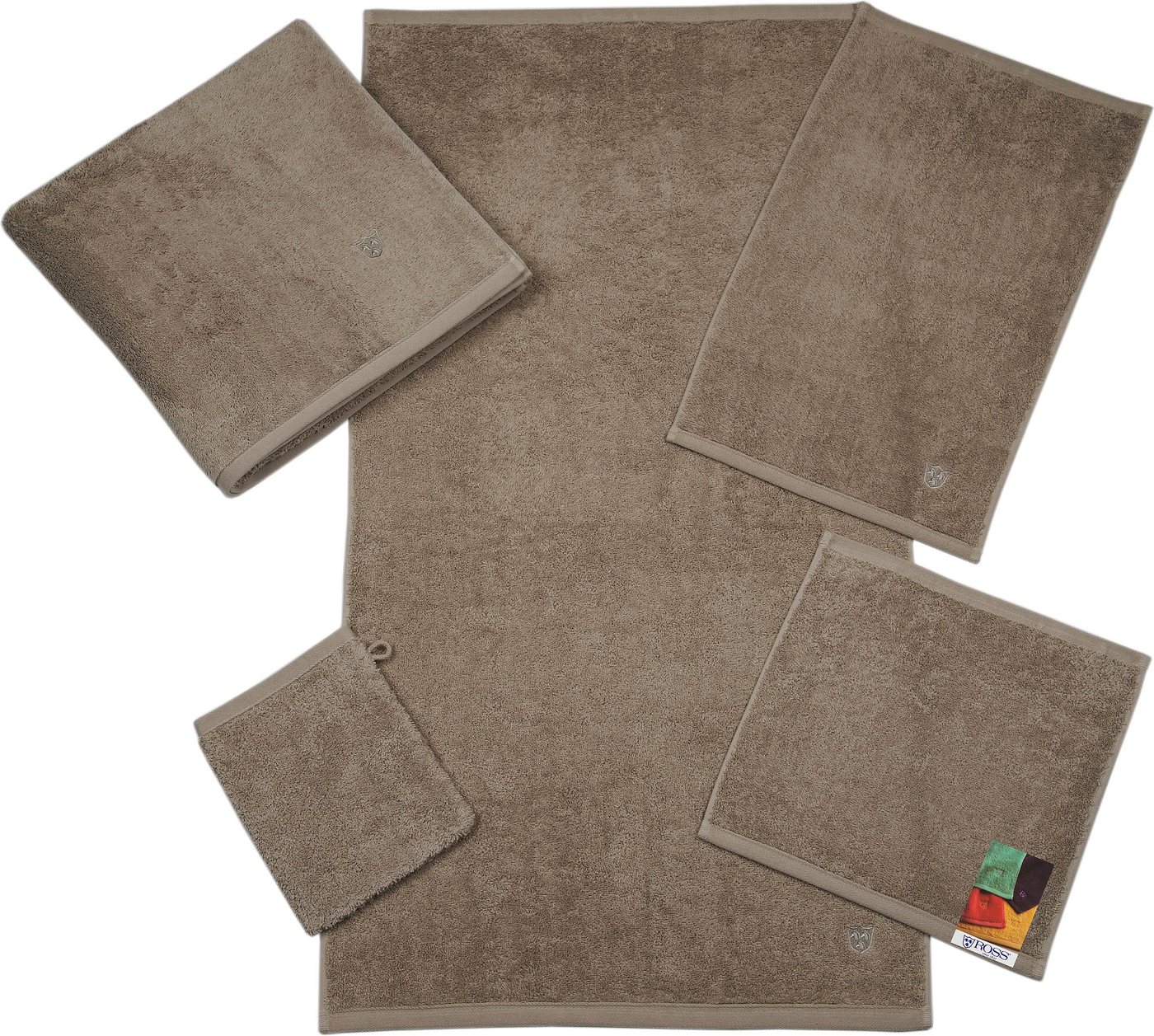ROSS Duschtuch Vita 4004, Frottier (1-St), Bestickung ROSS-Emblem – Bild 3 von 5