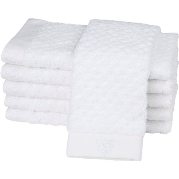 ROSS Gästehandtücher Harmony, Frottier (Packung, 6-St), 100 % Baumwolle, Hoch Tief Struktur, viele Farben