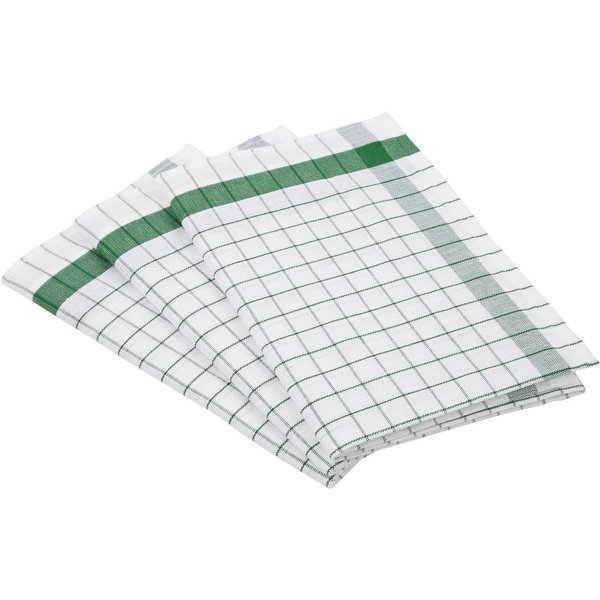 ROSS Geschirrtuch Exclusiv, (Set, 3-tlg), Karofond, 50% Baumwolle, 50% Leinen, 50x70 cm