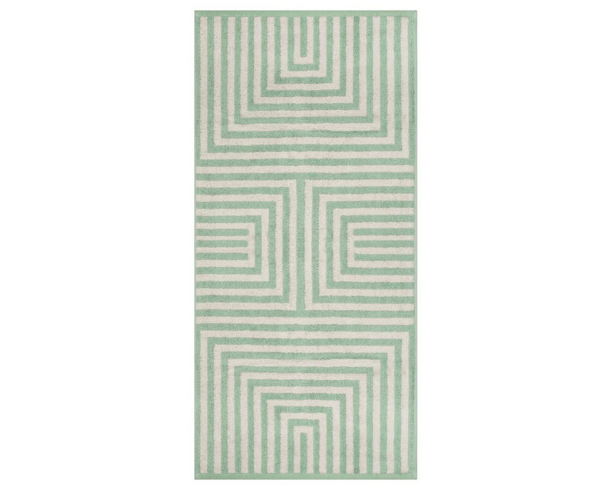 ROSS Handtuch Set Grafik, Frottee (Spar-Set, 4-St), 2 X Handtuch 2 X Duschtuch im Set - Baumwolle - Saugstark – Bild 2 von 3