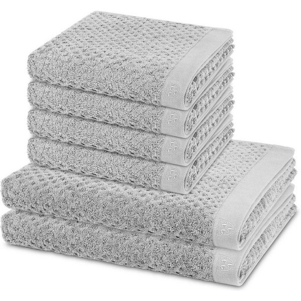 ROSS Handtuch Set Harmony, Walkfrottee (Spar-Set, 6-St), 4 X Handtuch 2 X Duschtuch im Set - Baumwolle - Saugstark