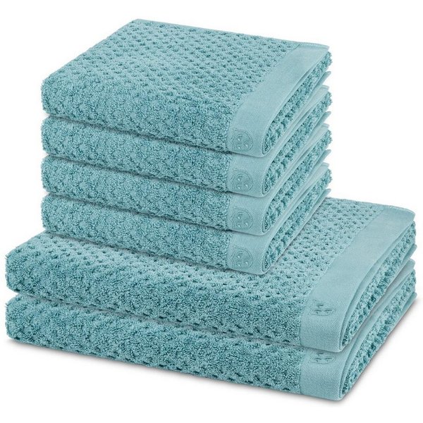 ROSS Handtuch Set Harmony, Walkfrottee (Spar-Set, 6-St), 4 X Handtuch 2 X Duschtuch im Set - Baumwolle - Saugstark