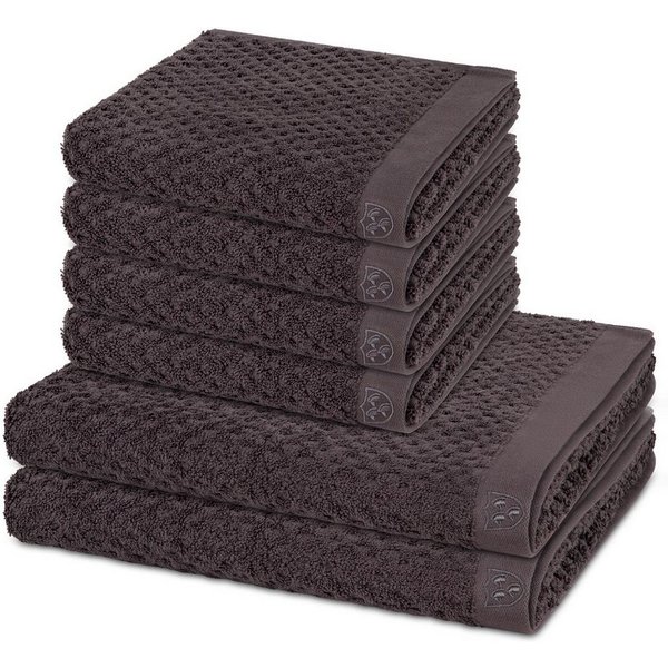 ROSS Handtuch Set Harmony, Walkfrottee (Spar-Set, 6-St), 4 X Handtuch 2 X Duschtuch im Set - Baumwolle - Saugstark