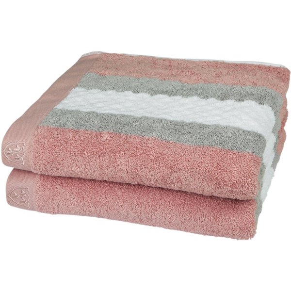 ROSS Handtücher Harmony, Frottier (Packung, 2-St), 100 % Baumwolle, Hoch Tief Struktur, viele Farben