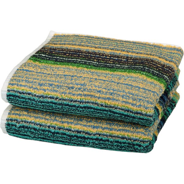 ROSS Handtücher Missoni-Serie, Frottier (Packung, 2-St), aus feinster Baumwolle, dezente Streifen, Multifarben