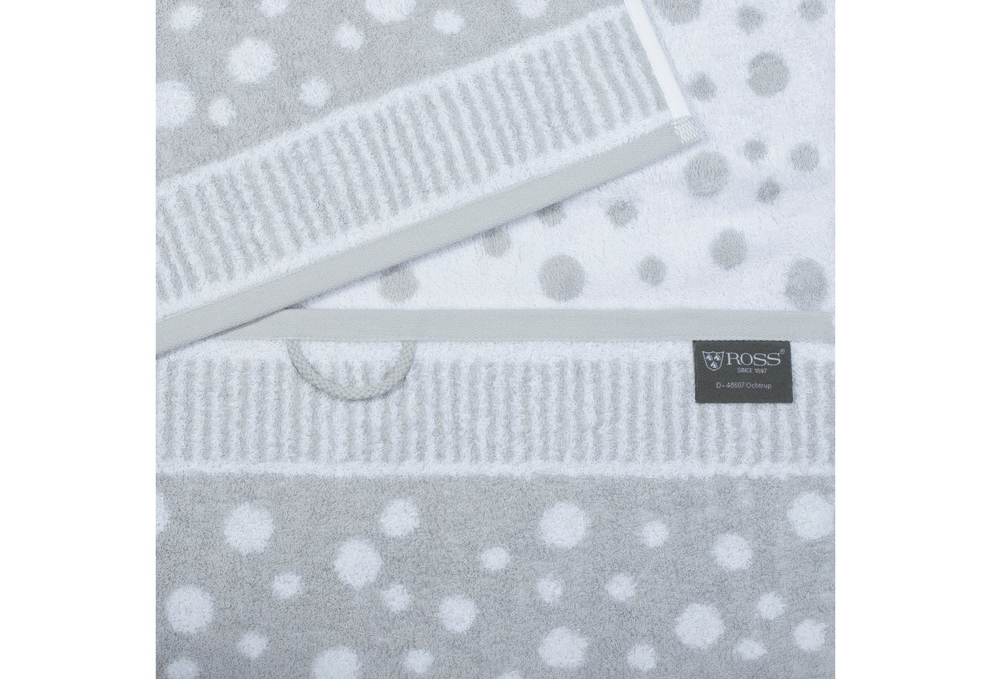 ROSS Handtücher Punkte, allover, Frottier (Packung, 2-St), aus feinster Baumwolle – Bild 3 von 4