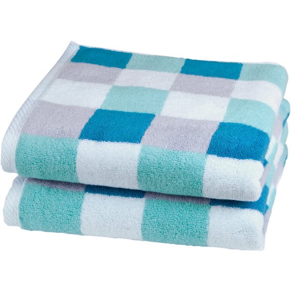 ROSS Handtücher Würfelfond, Frottier (Set, 2-St), 100% Baumwolle