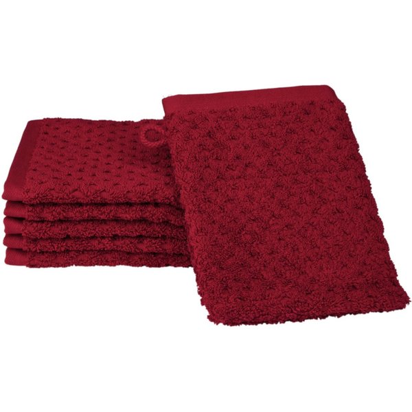 ROSS Waschhandschuh Harmony, Frottier (Packung, 6-St), 100 % Baumwolle, Hoch Tief Struktur, viele Farben