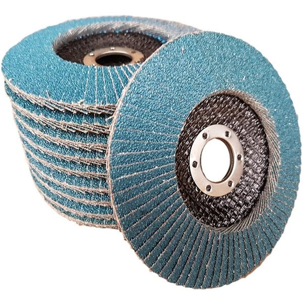Rostio Fächerscheibe 10 x Fächerscheibe 125mm Inox Edelstahl blau Fächerscheiben