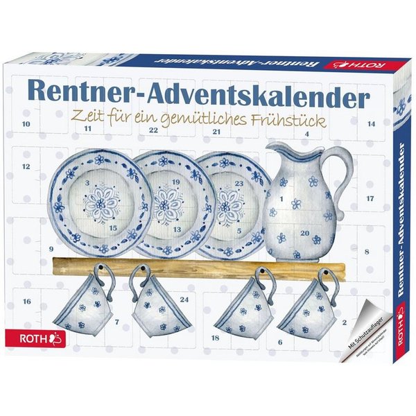 Roth Lebensmittel-Adventskalender Rentner-Frühstücks-Adventskalender mit 24 Frühstücksüberraschungen, jeden Tag eine neue kleine Überraschung