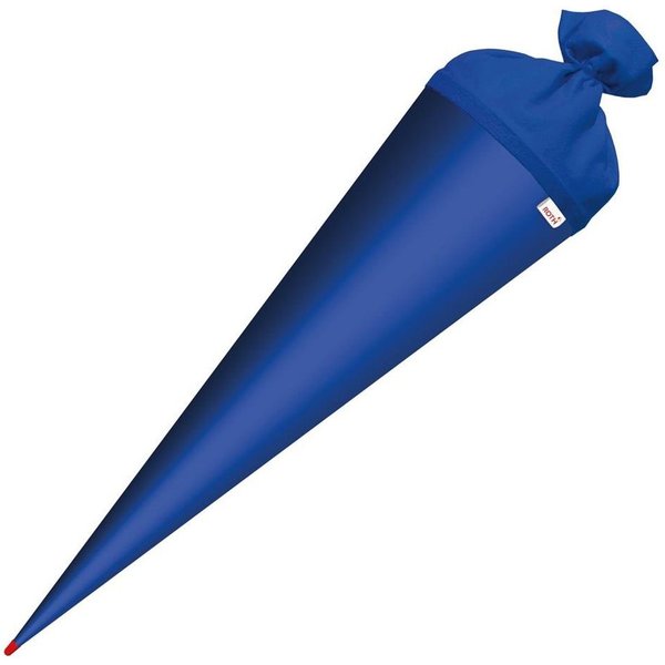 Roth Schultüte Basteltüte 70 cm, rund ultramarinblau Einschulung Zuckertüte Spitze Filz-Verschluss