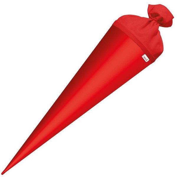 Roth Schultüte Basteltüte 70 cm, rund rot Einschulung Zuckertüte Rot(h)-Spitze Filz-Verschluss