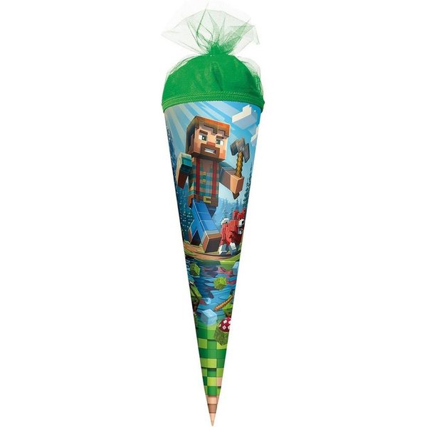 Roth Schultüte Block Game, 50 cm rund, Tüllverschluss