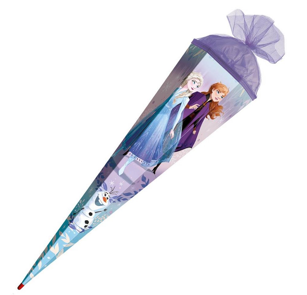 Roth Schultüte Disney Frozen, 85 cm, eckig, Tüllverschluss, Roth-Spitze – Bild 3 von 5