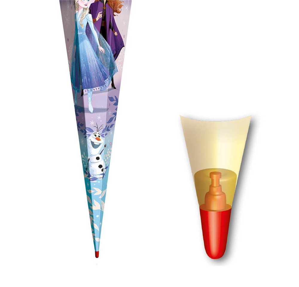 Roth Schultüte Disney Frozen, 85 cm, eckig, Tüllverschluss, Roth-Spitze – Bild 5 von 5