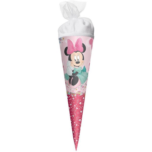 Roth Schultüte Disney Minnie Maus, 22 cm, rund, Tüllverschluss, Geschwistertüte