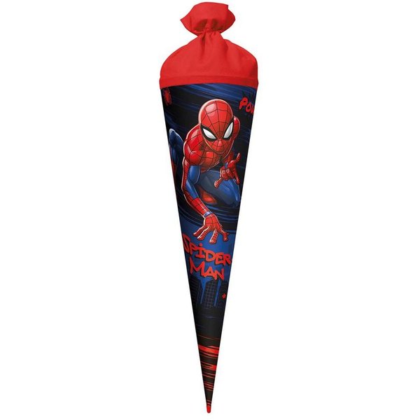Roth Schultüte Marvel Spiderman, 70 cm, rund, Filzverschluss, Roth-Spitze, Zuckertüte