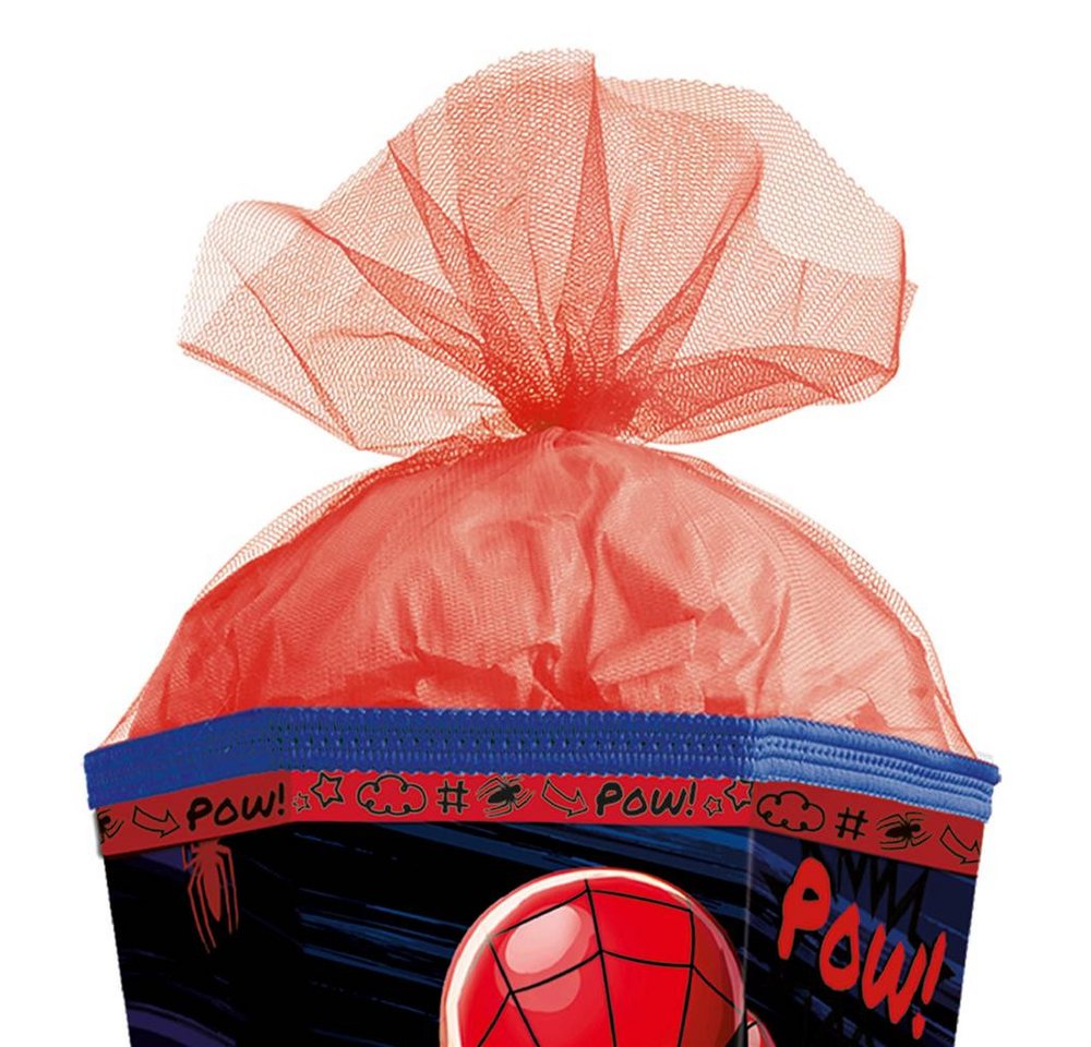 Roth Schultüte Marvel Spiderman, 85cm, eckig, mit Rot(h)-Spitze, rotem Tüll und Spezialborte – Bild 5 von 5
